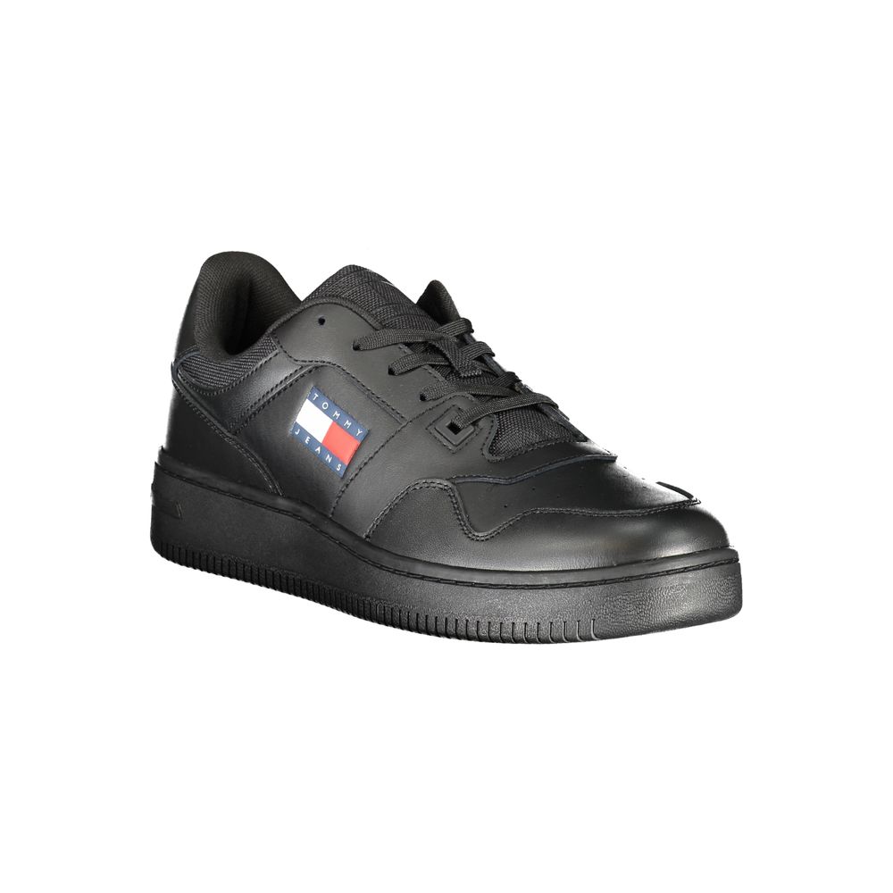 Tommy Hilfiger svarta polyestersneakers
