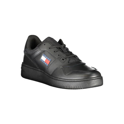 Tommy Hilfiger svarta polyestersneakers
