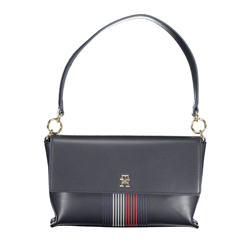 Tommy Hilfiger blå polyetenhandväska
