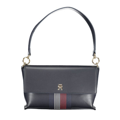 Tommy Hilfiger blå polyetenhandväska