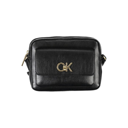 Calvin Klein svart återvunnen polyester damhandväska