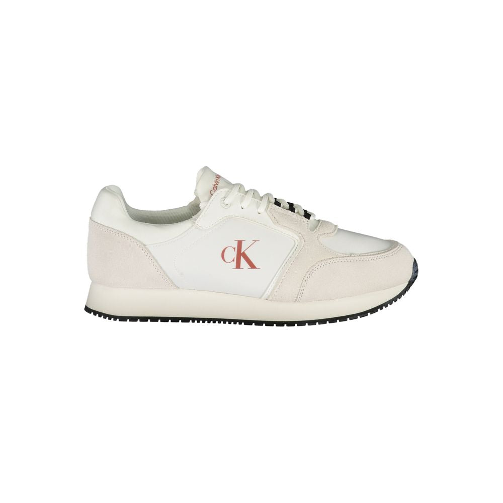 Calvin Klein Vita Läder Herr Sneaker