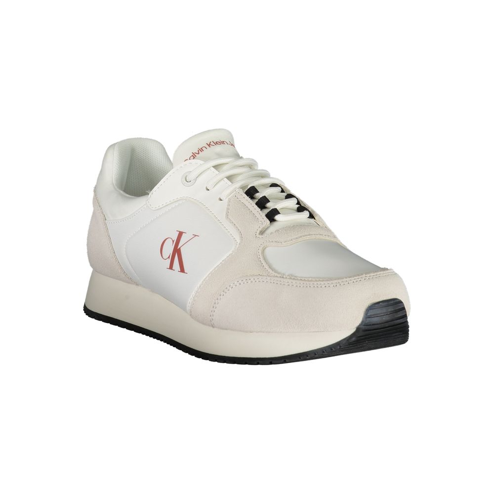 Calvin Klein Vita Läder Herr Sneaker