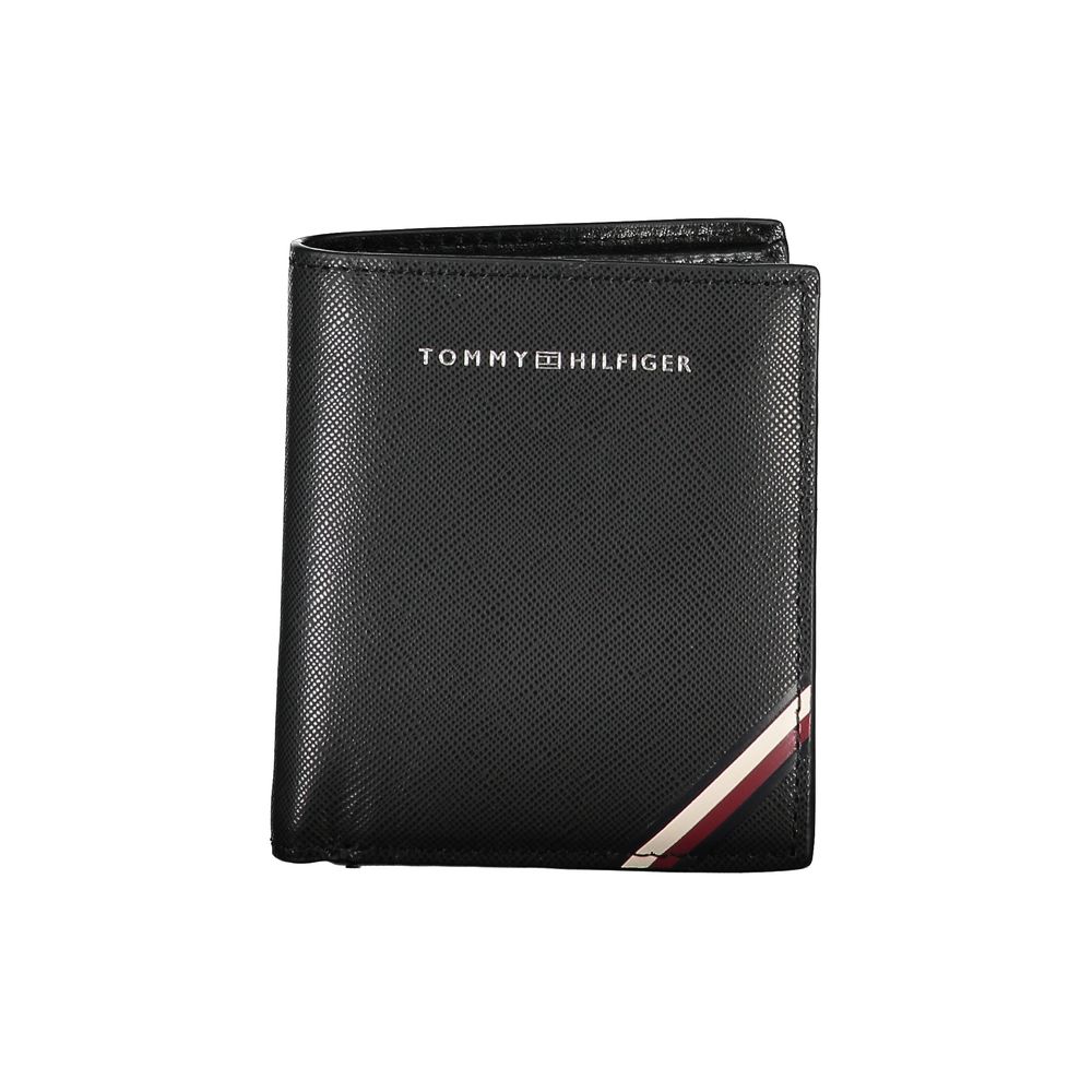 Tommy Hilfiger svart läderplånbok för män