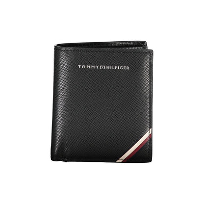 Tommy Hilfiger svart läderplånbok för män