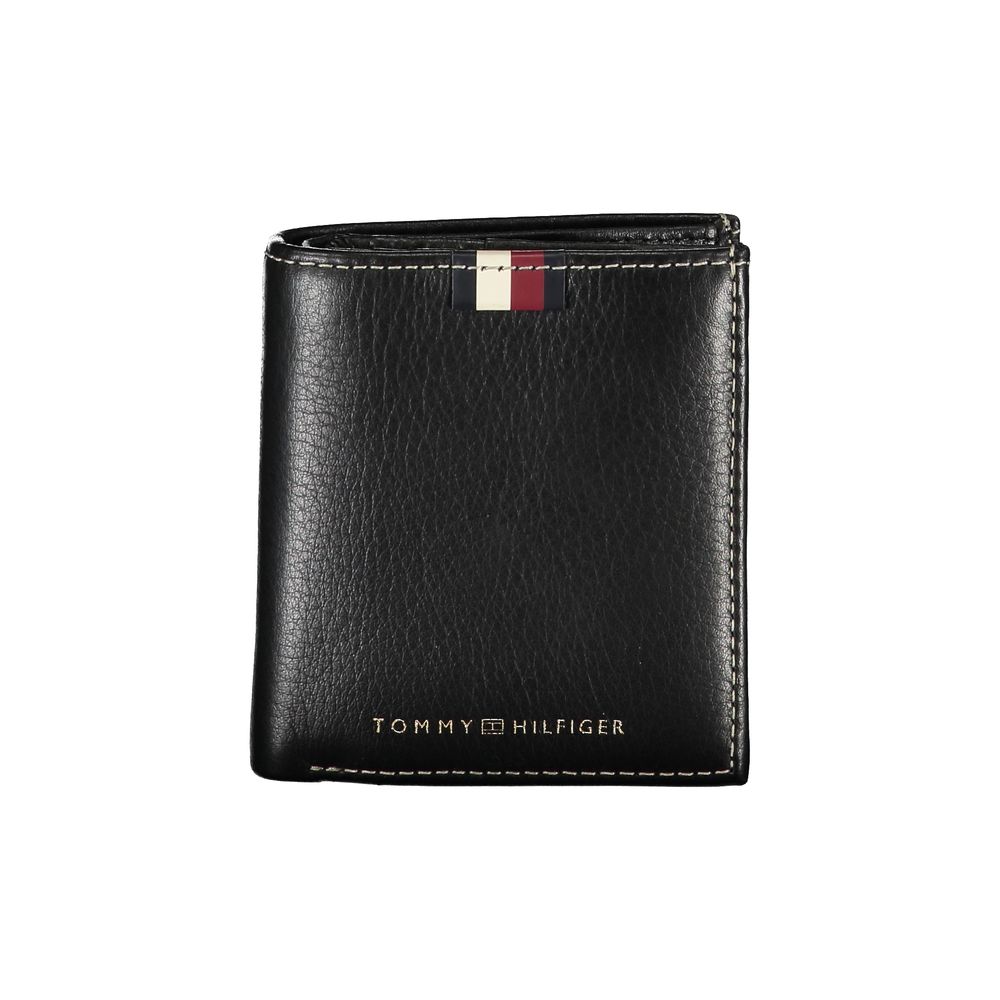 Tommy Hilfiger svart läderplånbok för män