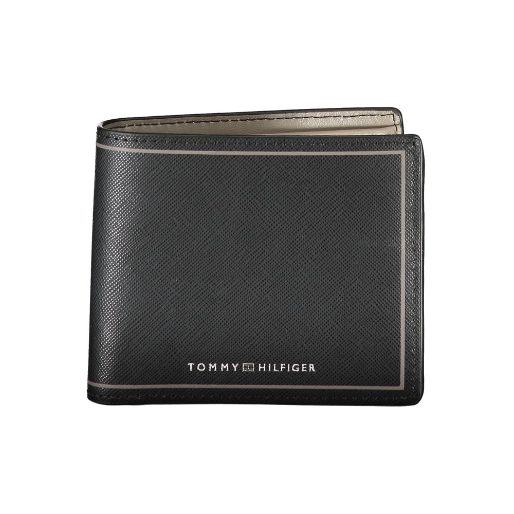 Tommy Hilfiger svart läderplånbok