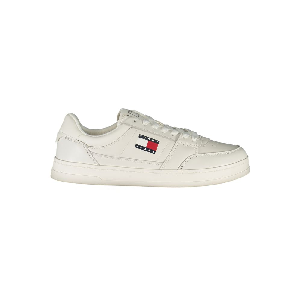 Tommy Hilfiger Vita Läder Herr Sneaker