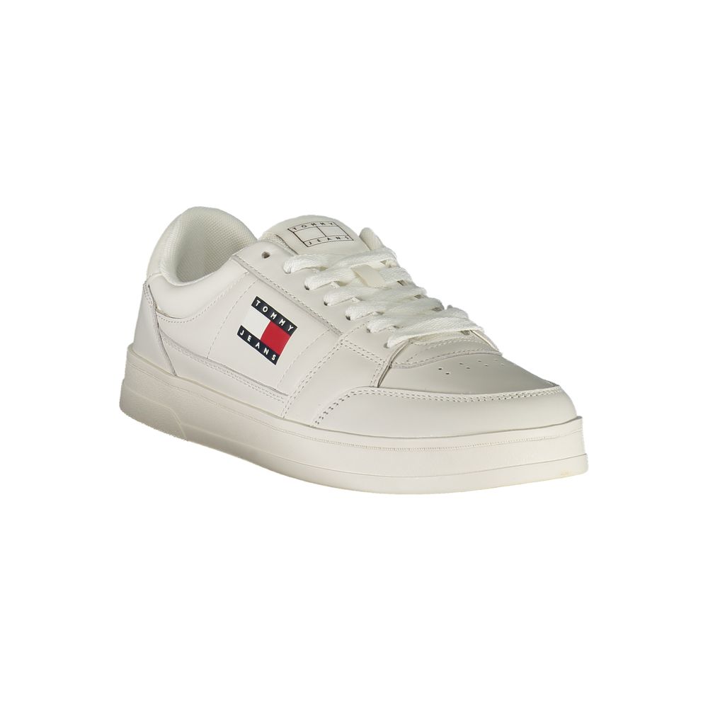 Tommy Hilfiger Vita Läder Herr Sneaker