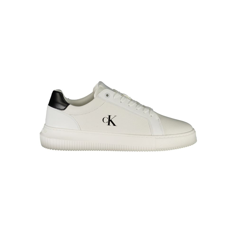 Calvin Klein Vita Läder Herr Sneaker