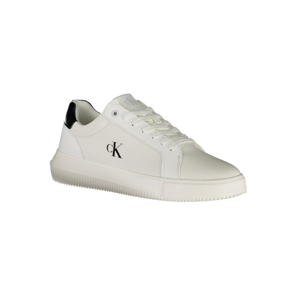 Calvin Klein Vita Läder Herr Sneaker