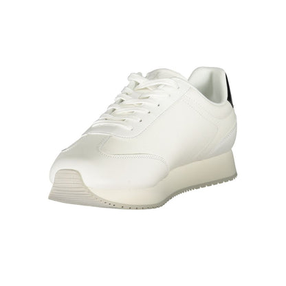 Calvin Klein Vita Läder Herr Sneaker