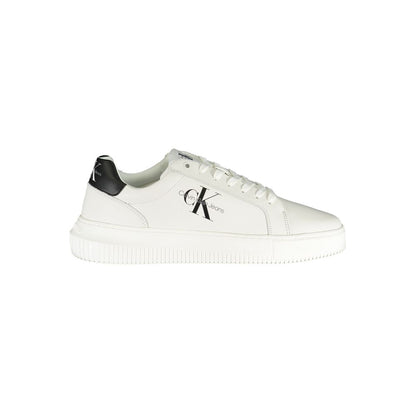 Calvin Klein Sofistikerade Vita Sneakers Med Snörning