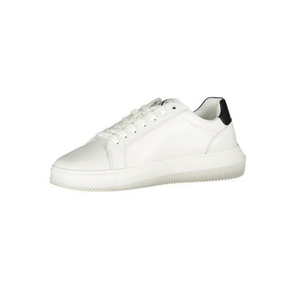 Calvin Klein Sofistikerade Vita Sneakers Med Snörning