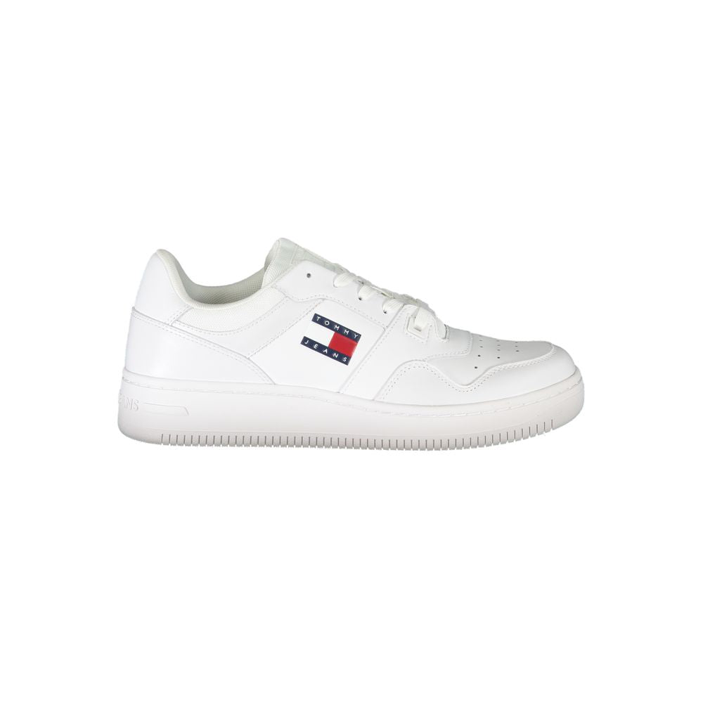 Tommy Hilfiger Vita Läder Herr Sneaker