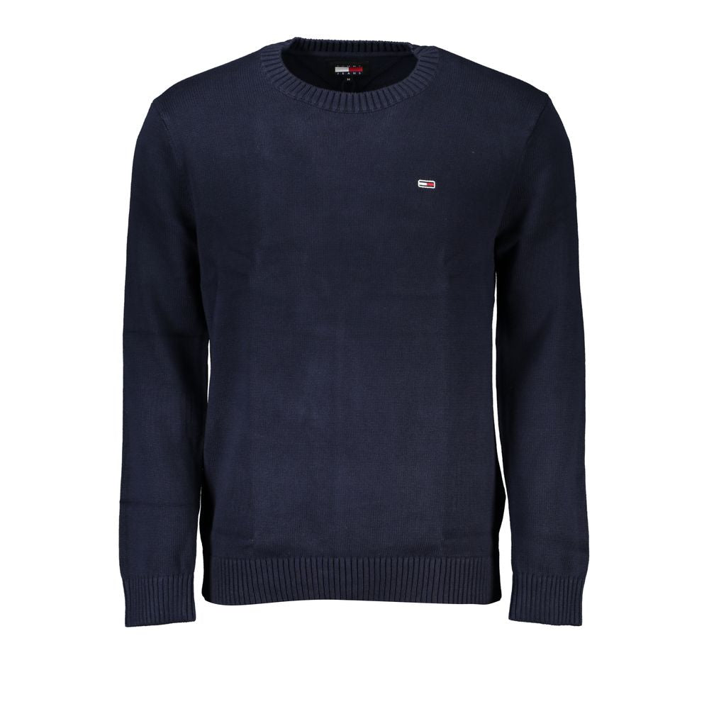 Tommy Hilfiger – Klassisk rundhalsad tröja i blått