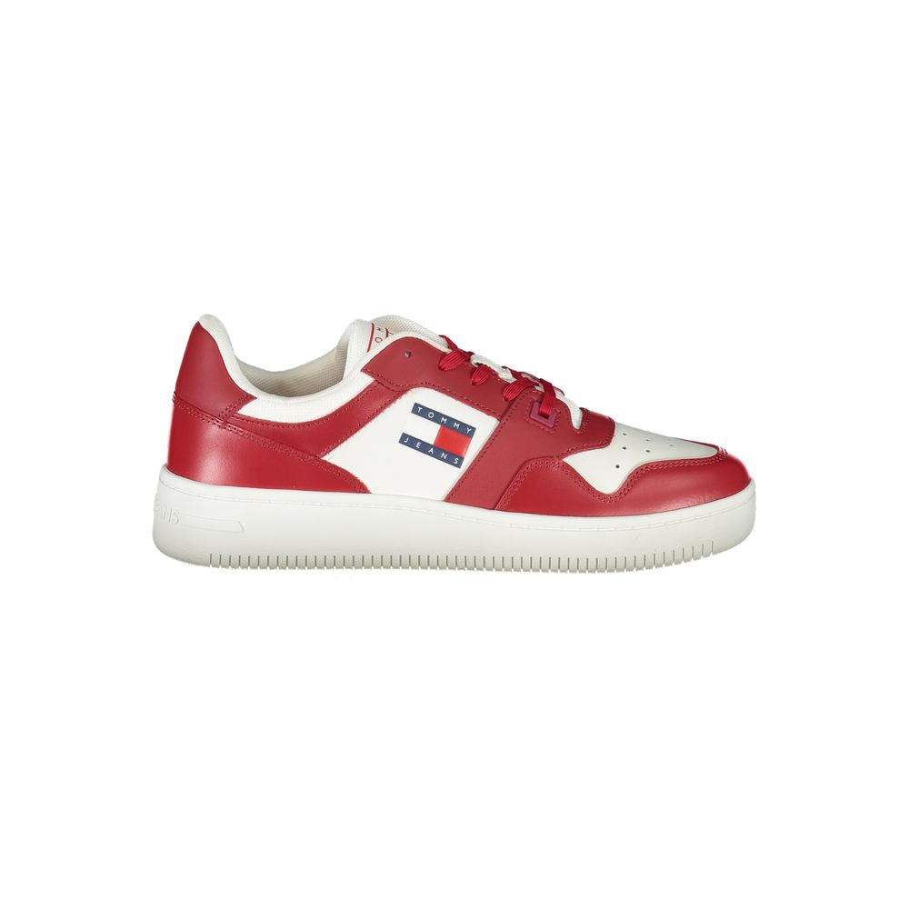 Tommy Hilfiger Rosa Läder Herr Sneaker