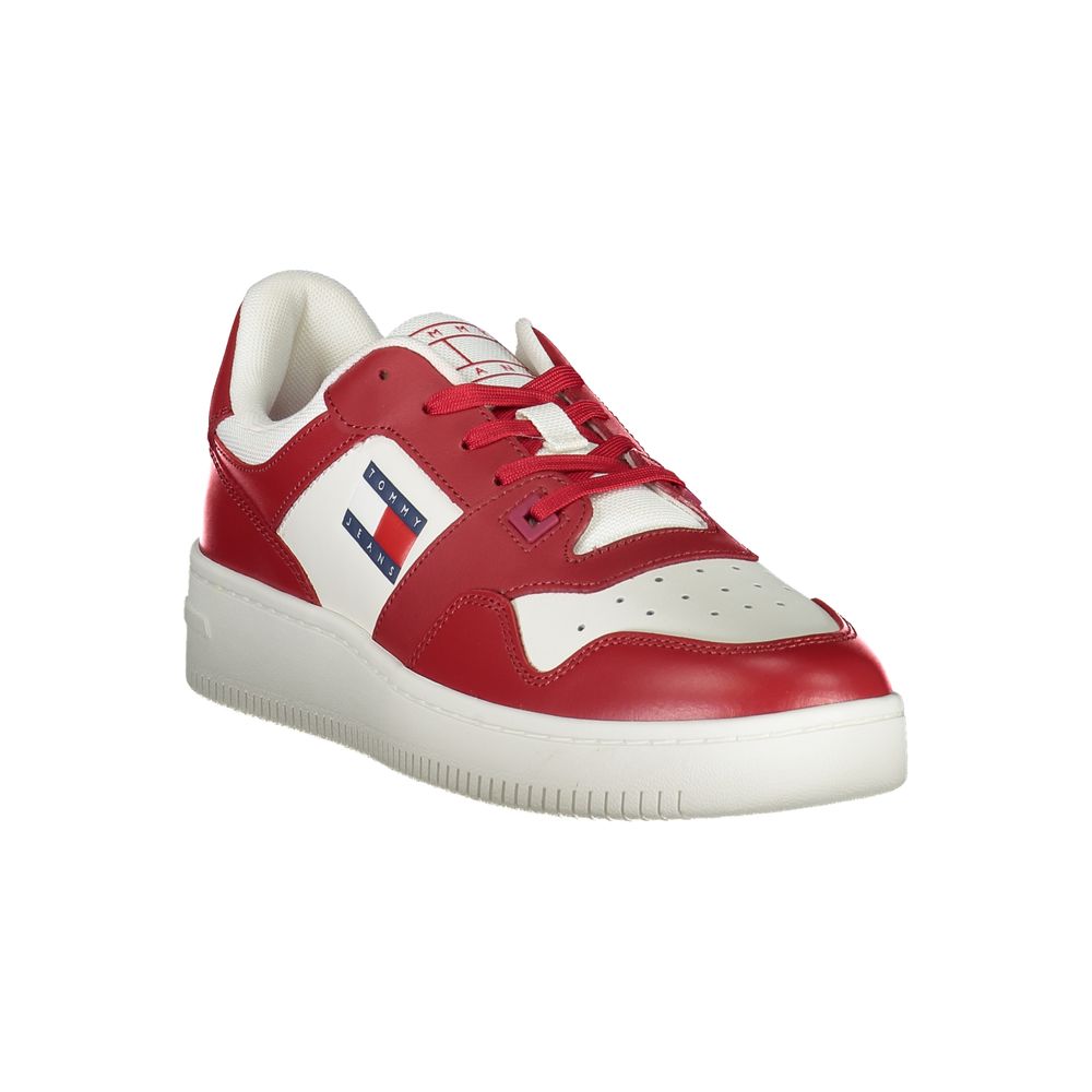 Tommy Hilfiger Rosa Läder Herr Sneaker