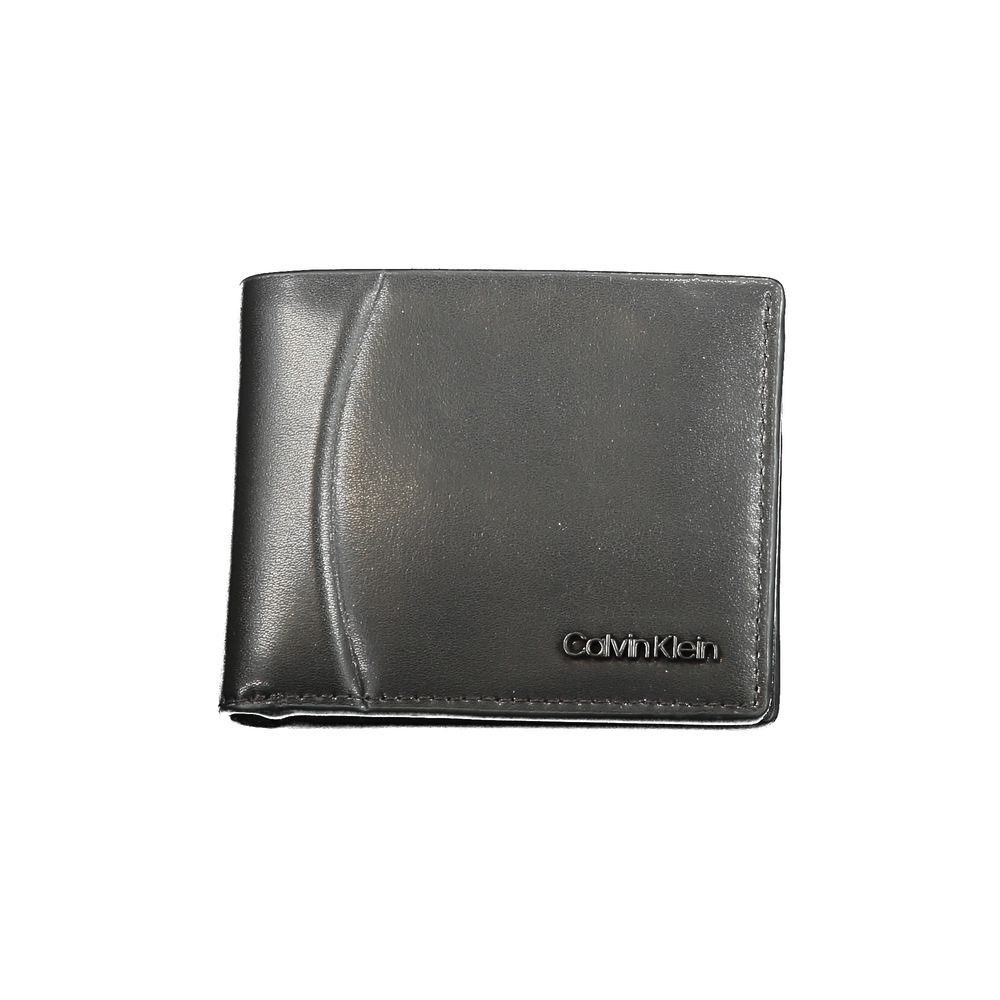 Calvin Klein svart läderplånbok