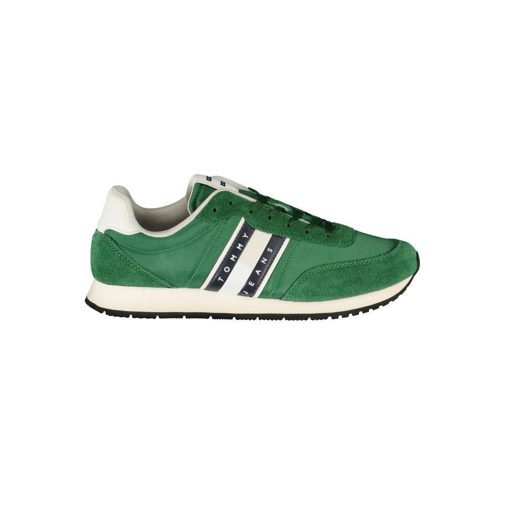 Tommy Hilfiger Grön Polyester Herr Sneaker