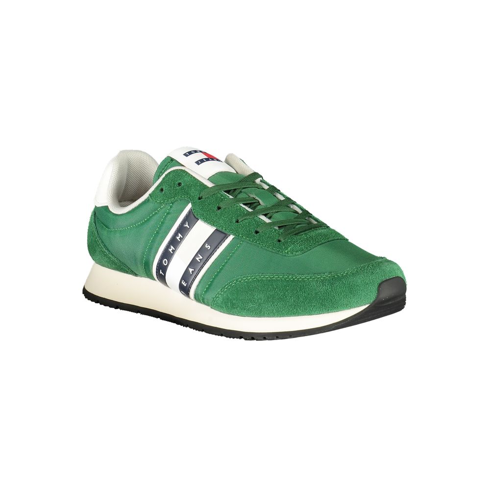 Tommy Hilfiger Grön Polyester Herr Sneaker