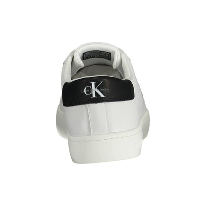 Calvin Klein Vit Återvunnen Polyester Herr Sneaker