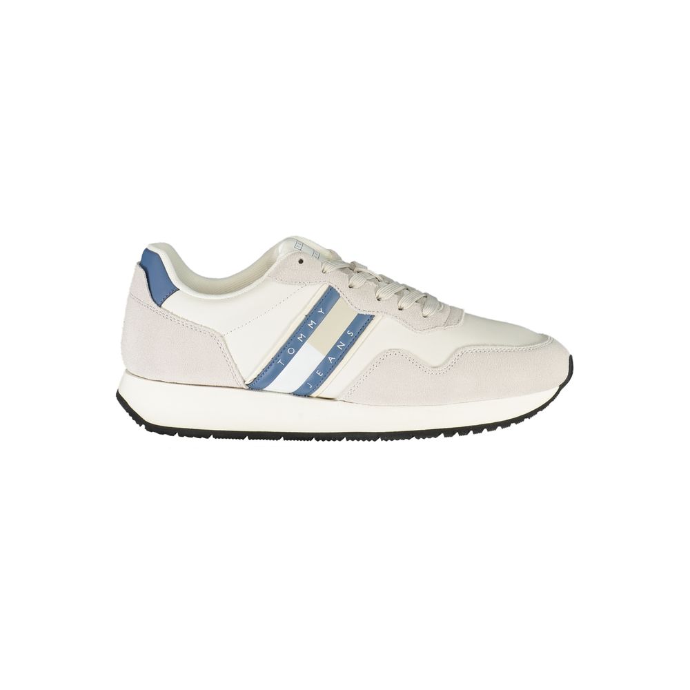 Tommy Hilfiger Vita Läder Herr Sneaker
