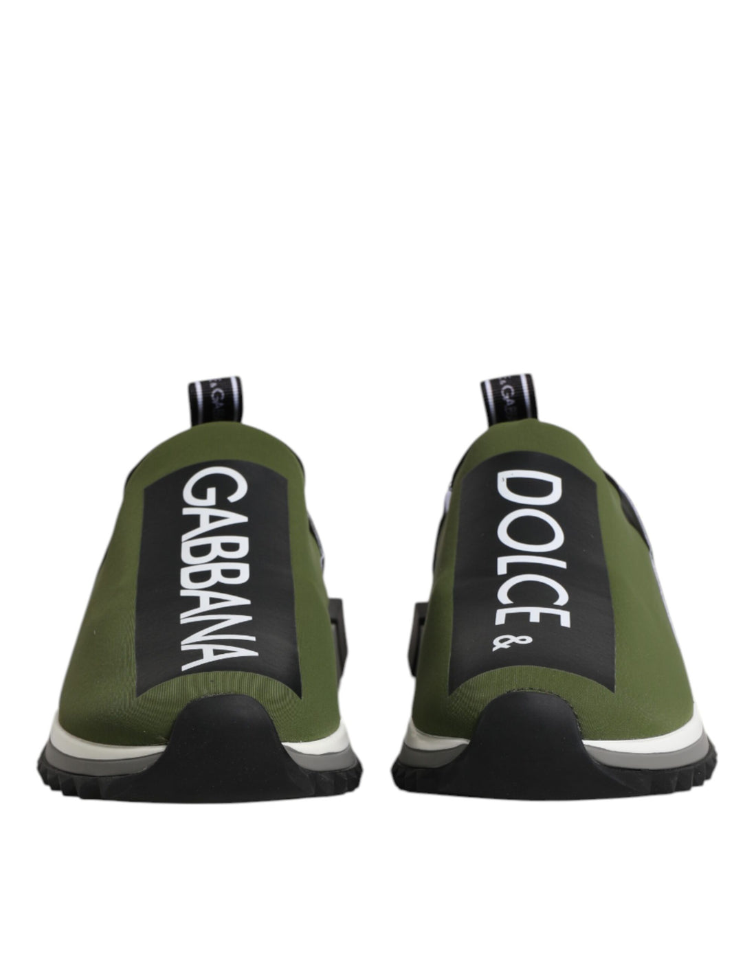 Dolce &amp;amp; Gabbana Grön Svart Slip On Sorrento Sneakers Skor