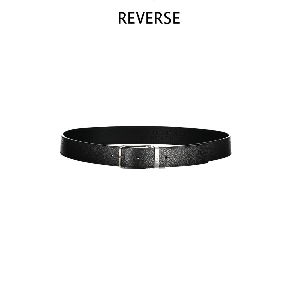 Calvin Klein svart polyesterbälte för män