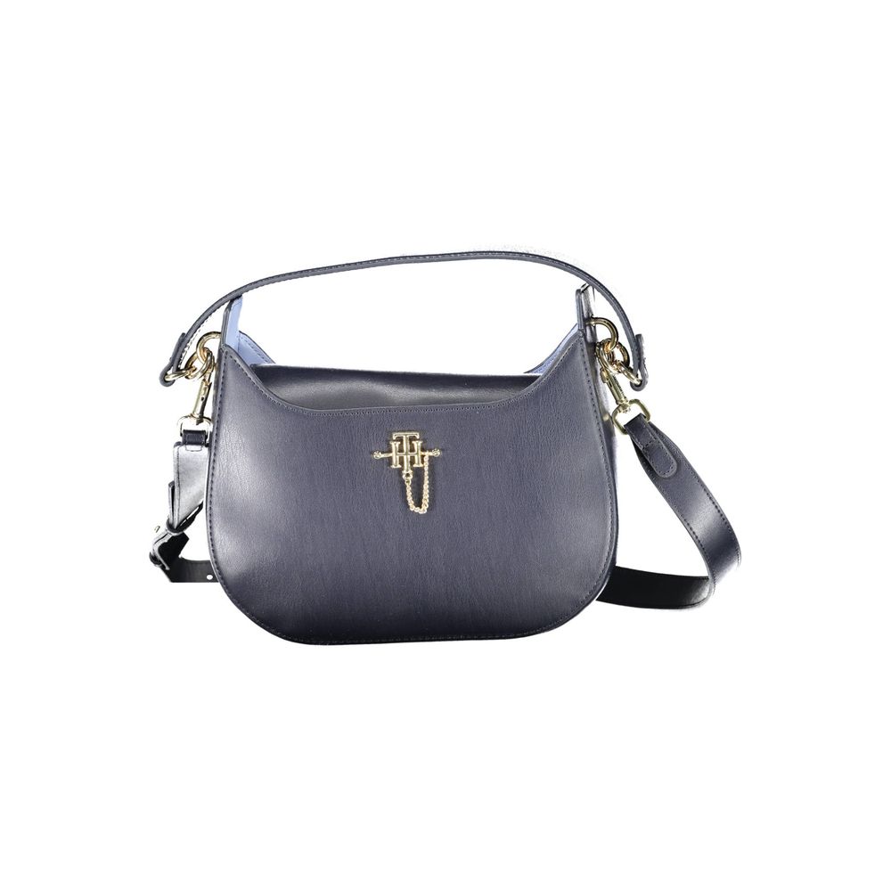Tommy Hilfiger blå polyetenhandväska