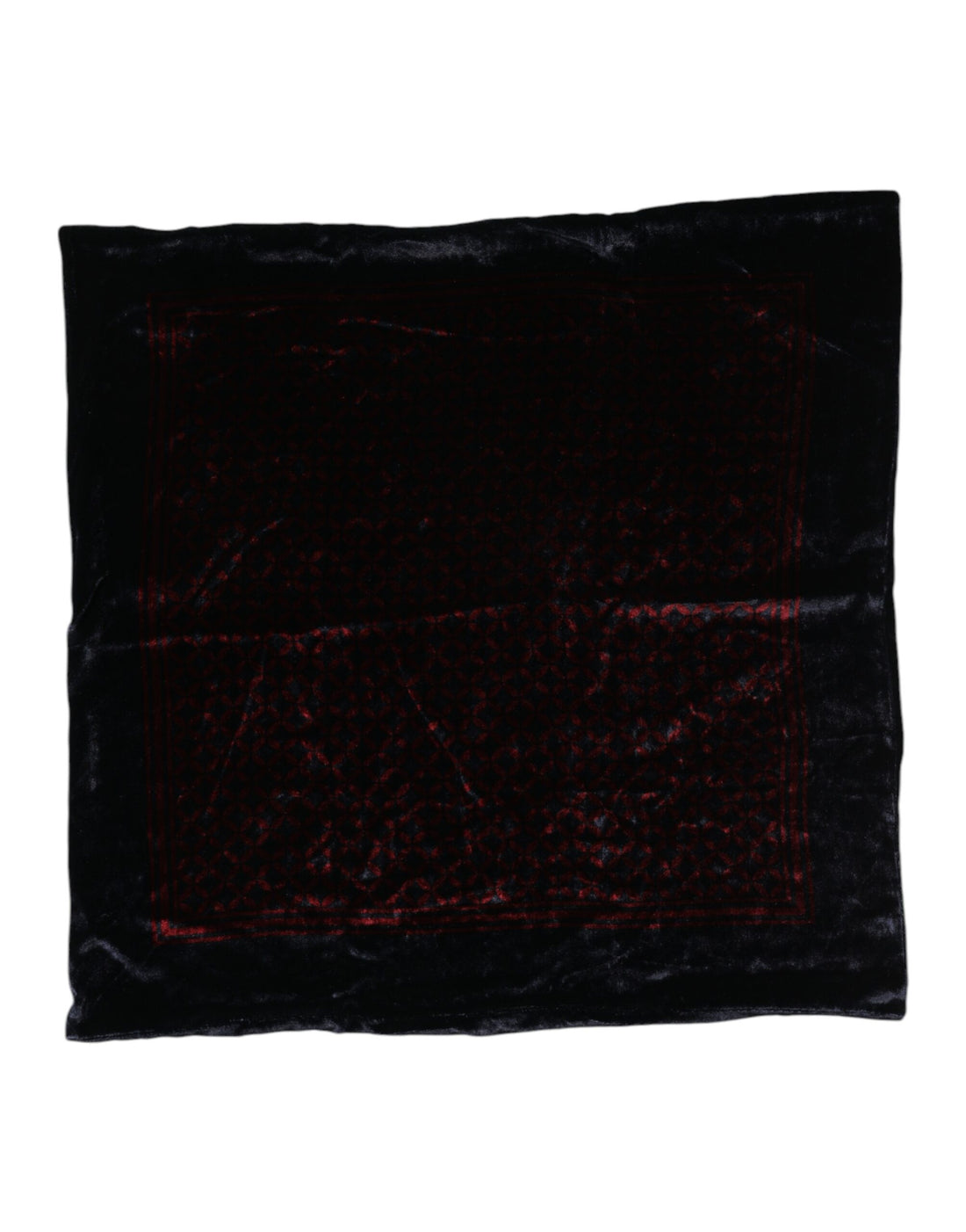 Dolce &amp;amp; Gabbana Svart Röd Viskos Fyrkantig Herr Foulard Halsduk