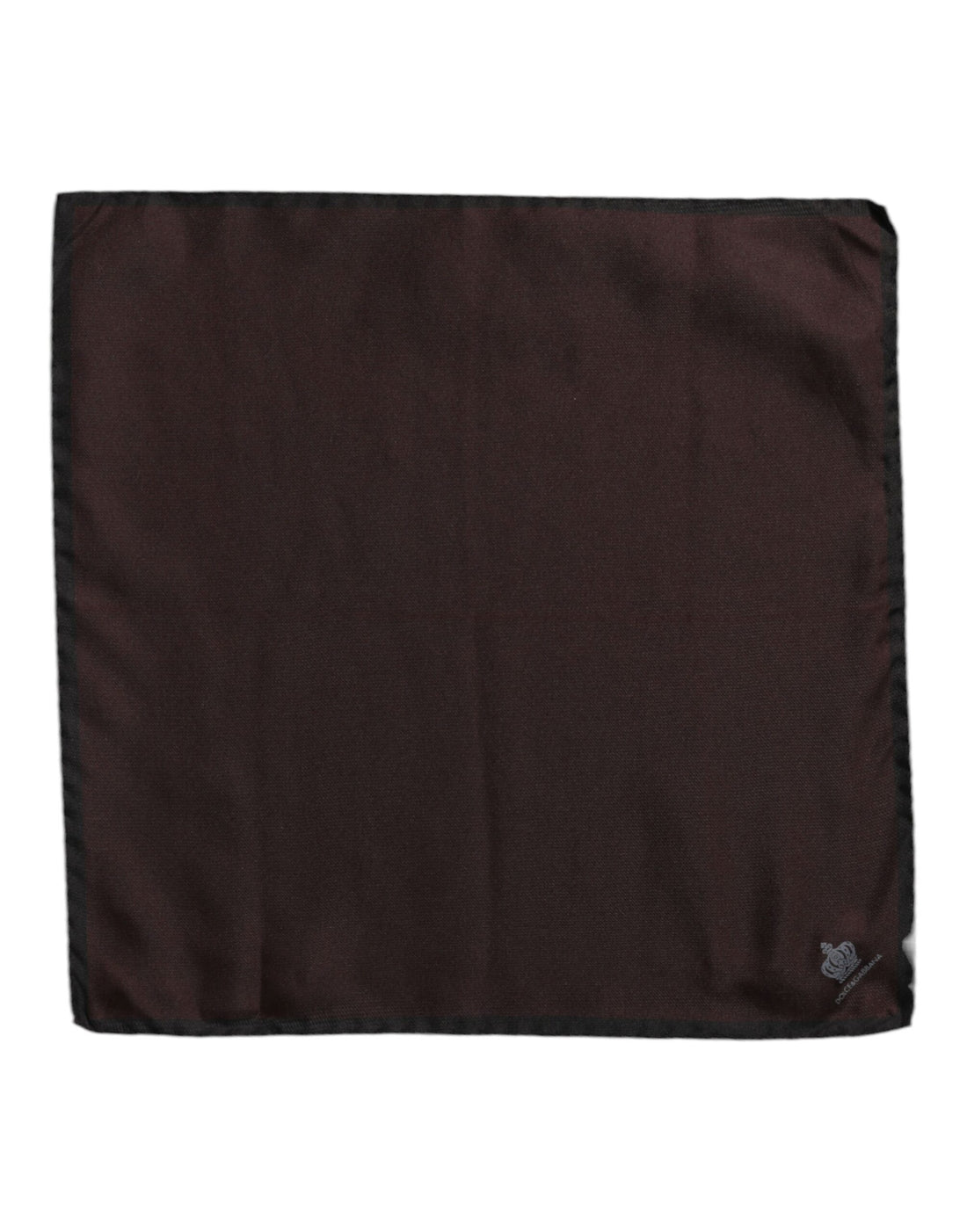 Dolce &amp;amp; Gabbana Brun DG Crown Siden Fyrkantig Herr Foulard Halsduk