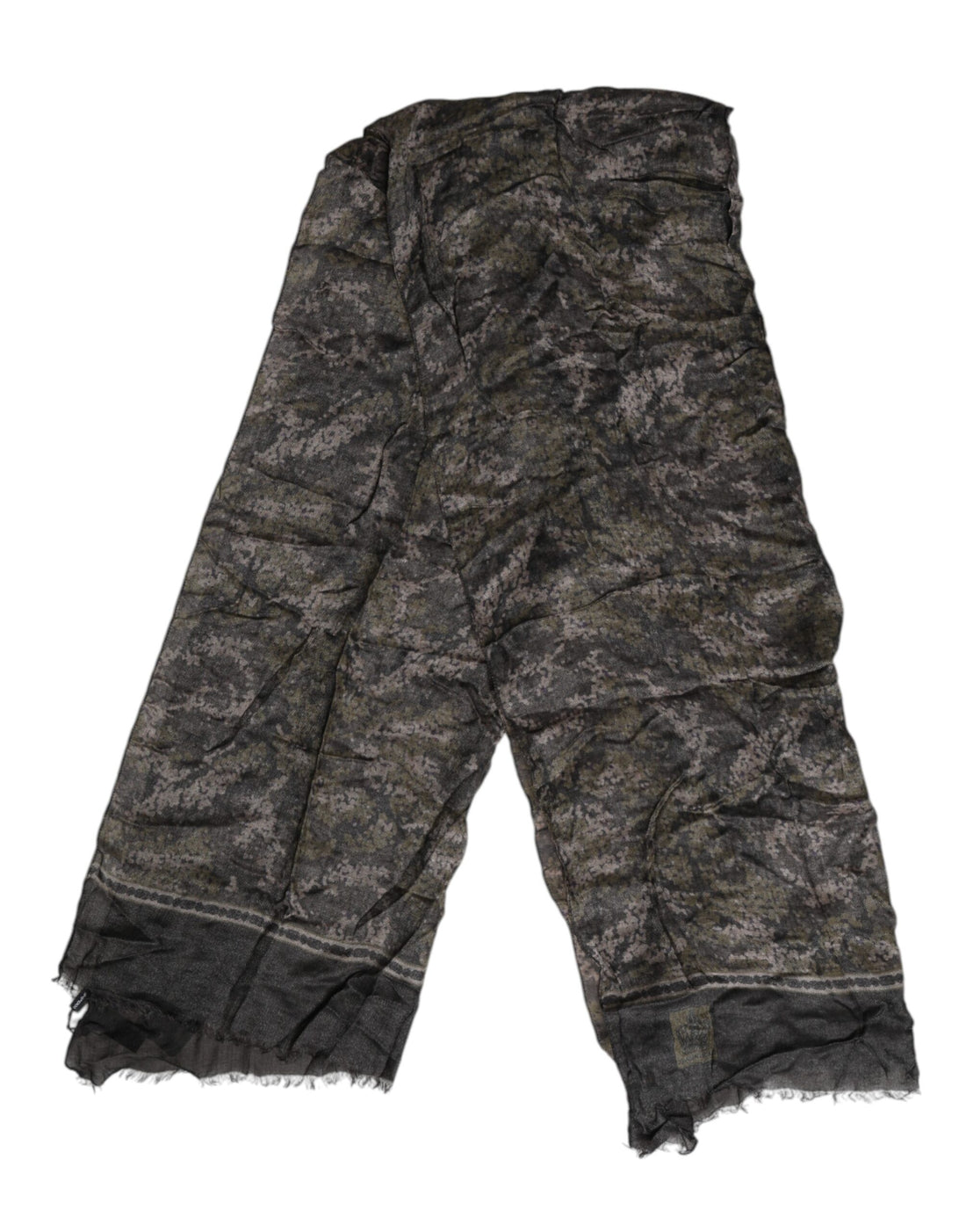 Dolce &amp;amp; Gabbana Kamouflage Halsvärmare Omlott Foulard Halsduk