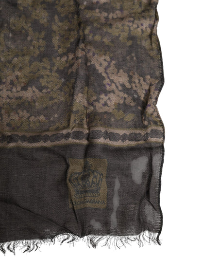 Dolce &amp;amp; Gabbana Kamouflage Halsvärmare Omlott Foulard Halsduk