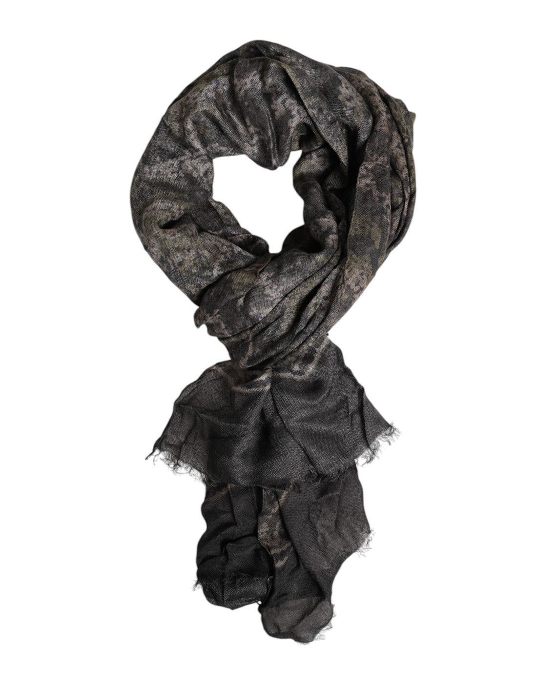 Dolce &amp;amp; Gabbana Kamouflage Halsvärmare Omlott Foulard Halsduk