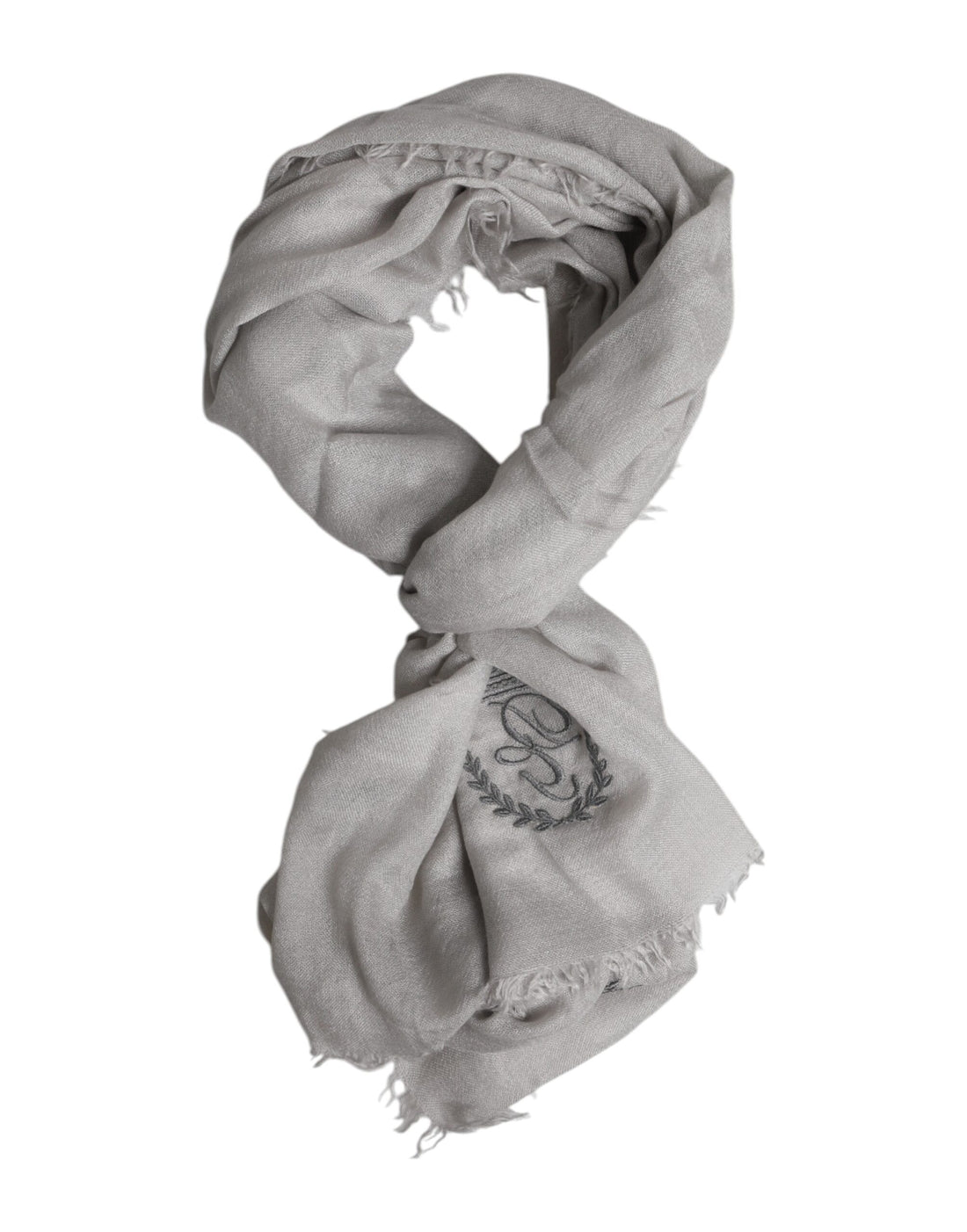 Dolce &amp;amp; Gabbana Grå DG Crown Halsvärmare Wrap Sjal Halsduk