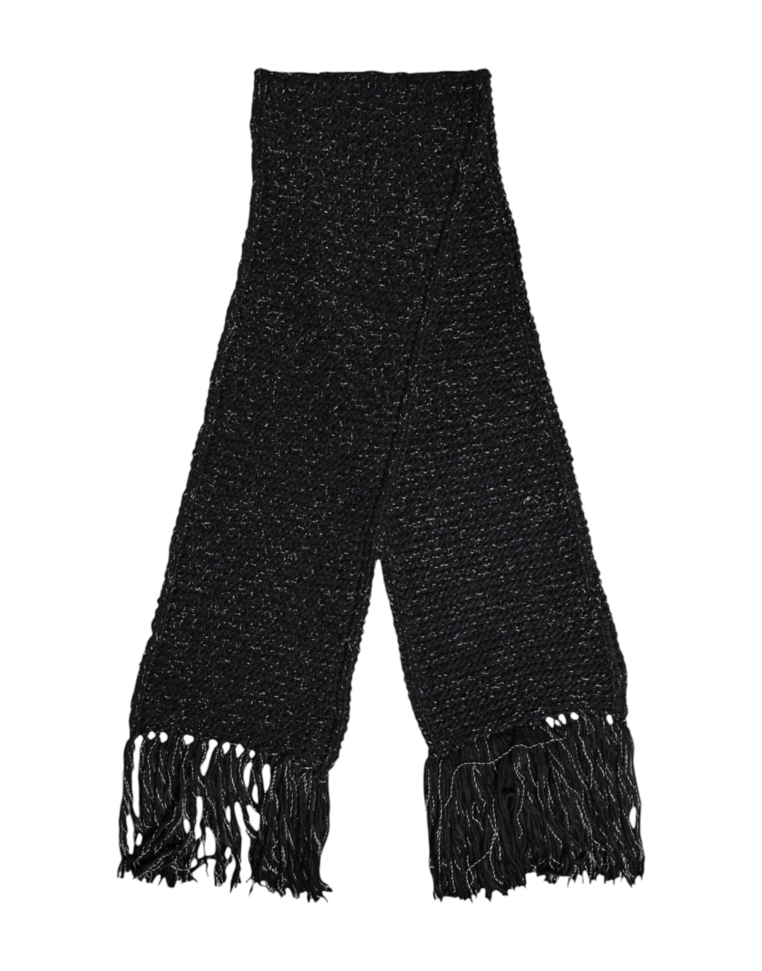 Dolce &amp;amp; Gabbana Svart Kashmir Halsvärmare Omlottsjal Halsduk
