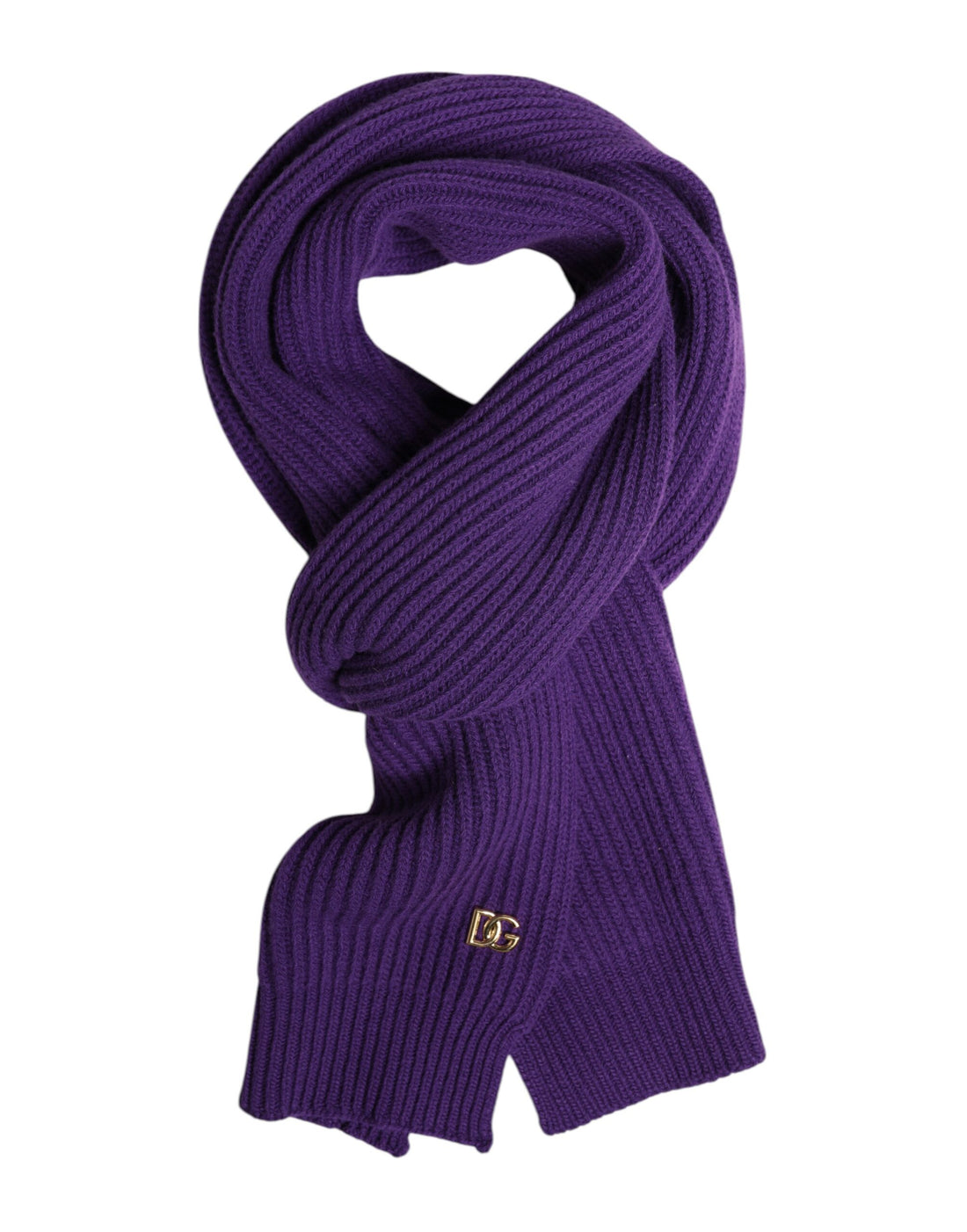 Dolce &amp;amp; Gabbana Lila DG Logo Halsvärmare Omlottsjal Halsduk