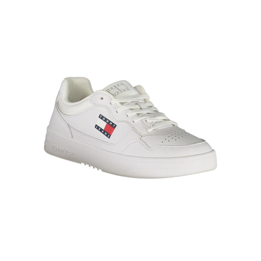 Tommy Hilfiger Vita Läder Herr Sneaker