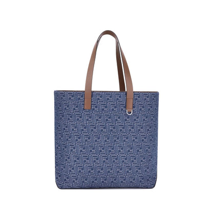 Fendi broderad denimväska