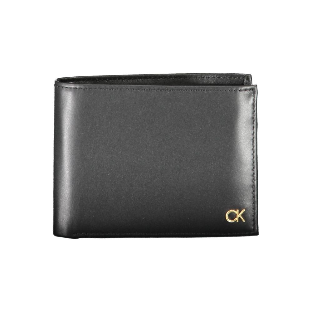 Calvin Klein svart läderplånbok