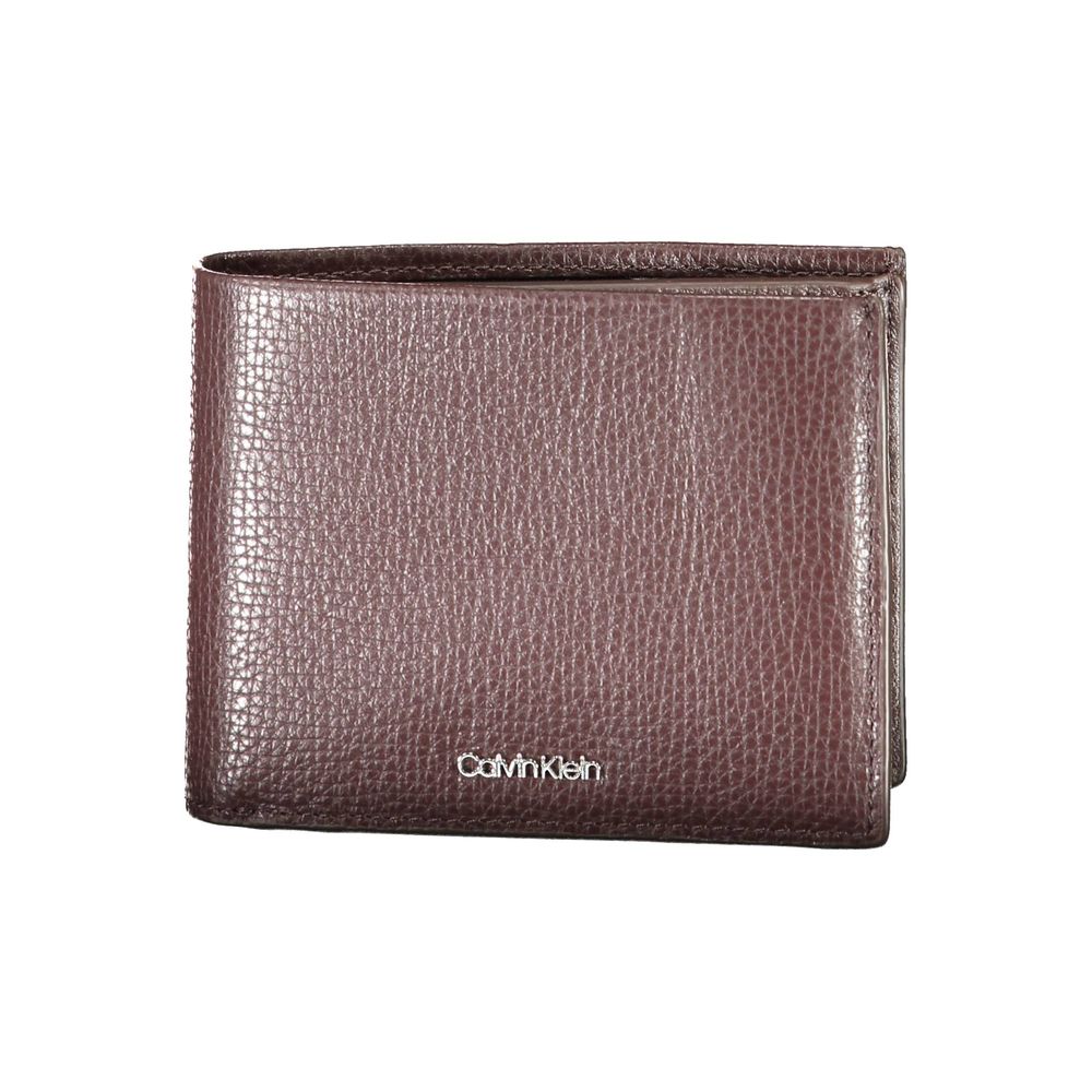 Calvin Klein brun läderplånbok