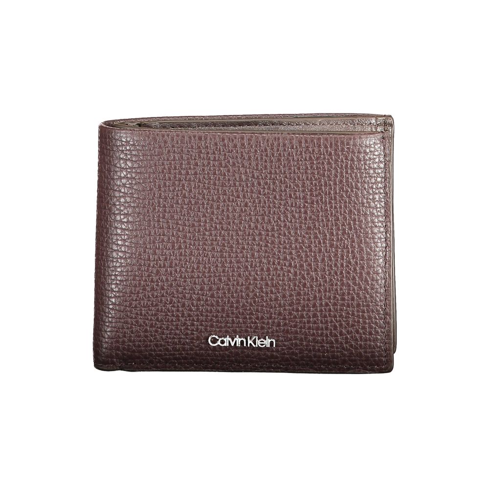 Calvin Klein brun läderplånbok