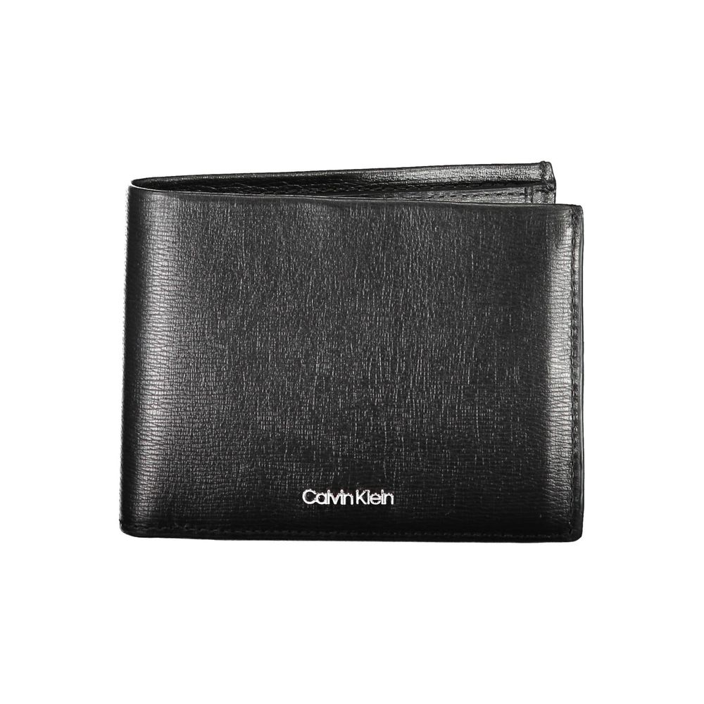 Calvin Klein svart läderplånbok