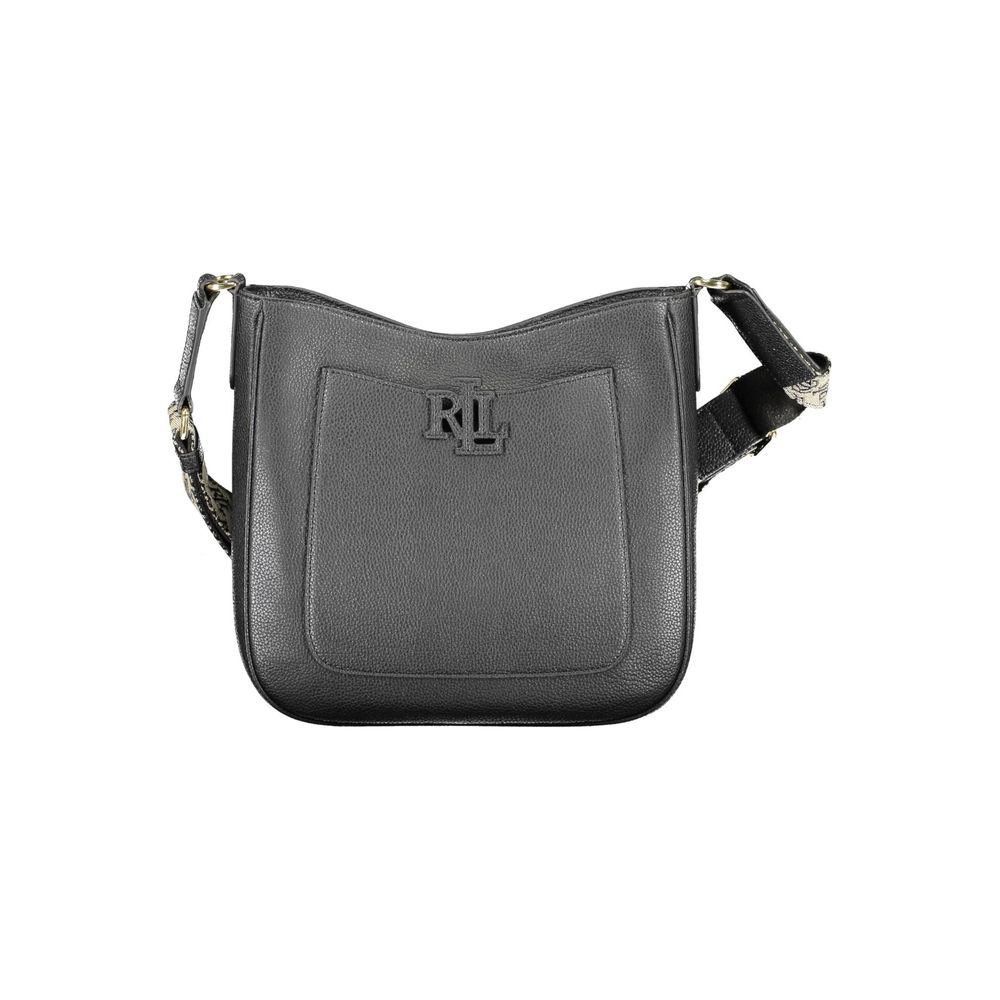 Ralph Lauren svart läderhandväska