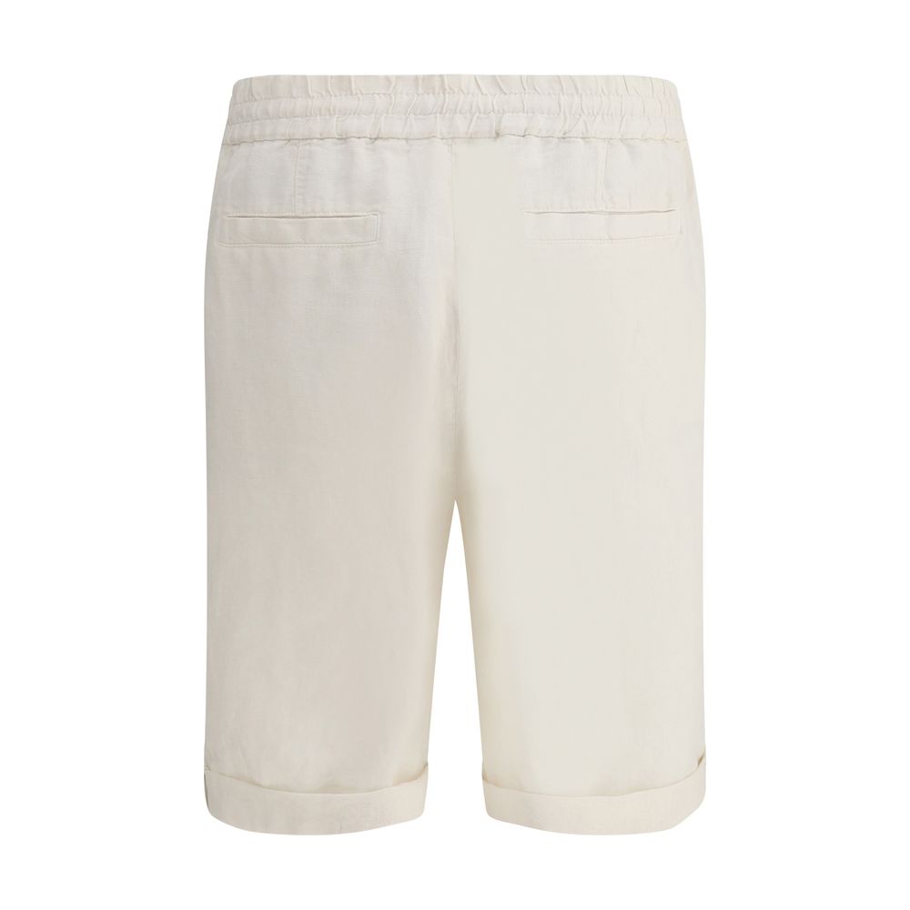 Brunello Cucinelli Linnefärgade Shorts