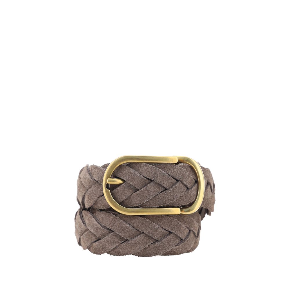 Brunello Cucinelli Läderbälte flätad design