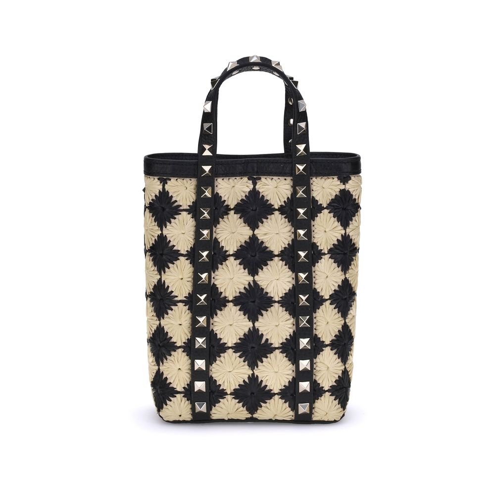 Valentino Garavani Rockstud mini-tygväska