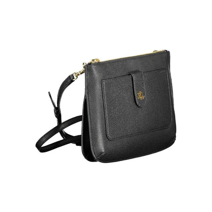 Ralph Lauren svart läderhandväska