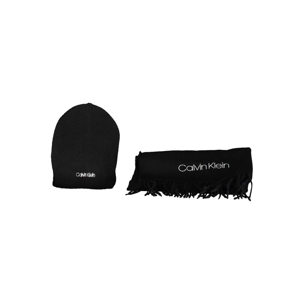 Calvin Klein svart polyesterhalsduk